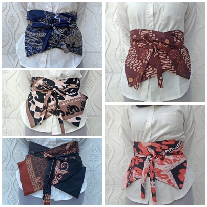Sabuk Kebaya Kain Kondangan Aesthetic Obi Songket Ikat Pinggang Pita Kebaya Wanita Motif Sonket Keki