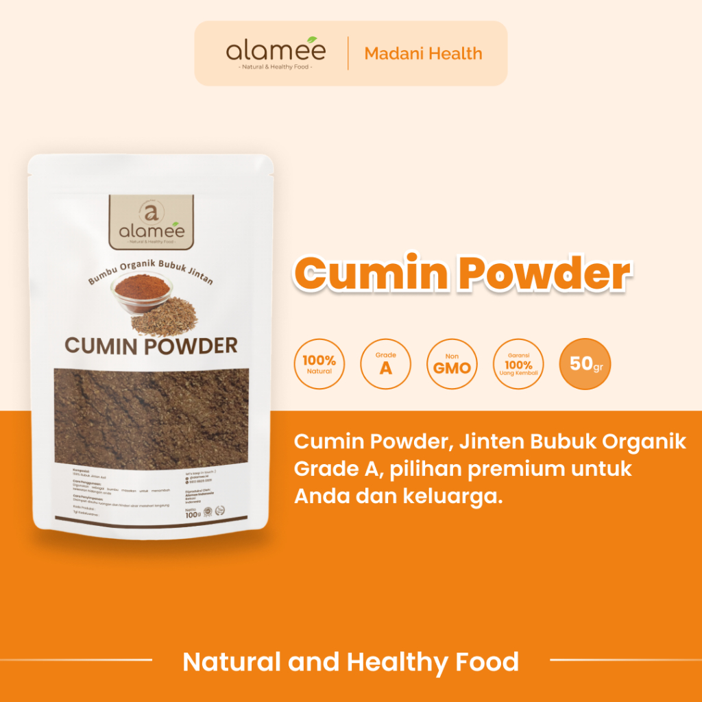 

ALAMEE Bumbu Dapur Jintan Bubuk Cumin Powder Bumbu Dapur Instan Jinten Ground Caraway Rempah Masak