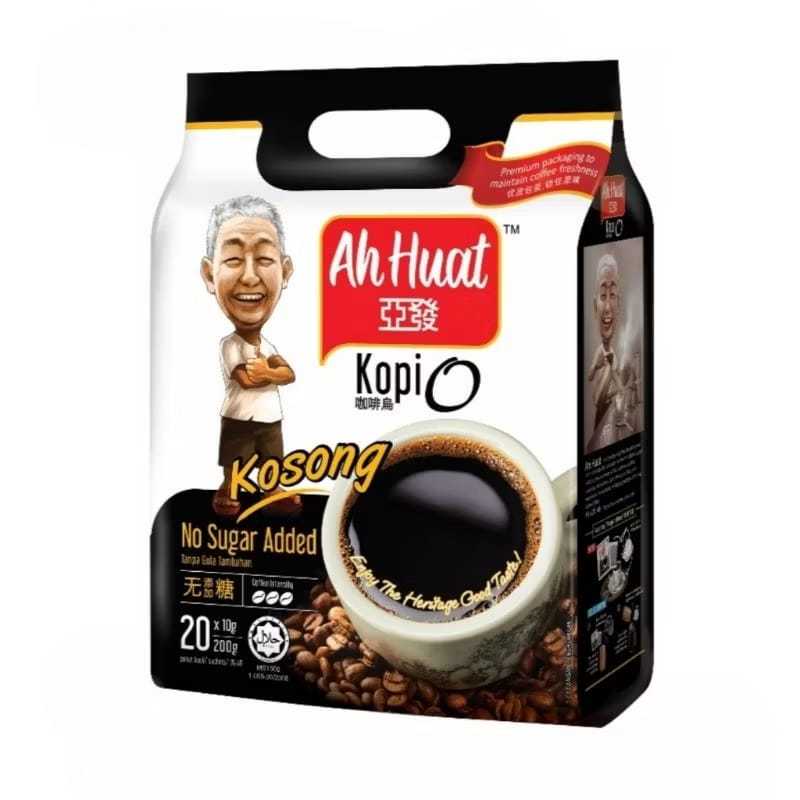 

Kopi Ah Huat Kosong - No Sugar Added (20 Sachets x 10g)