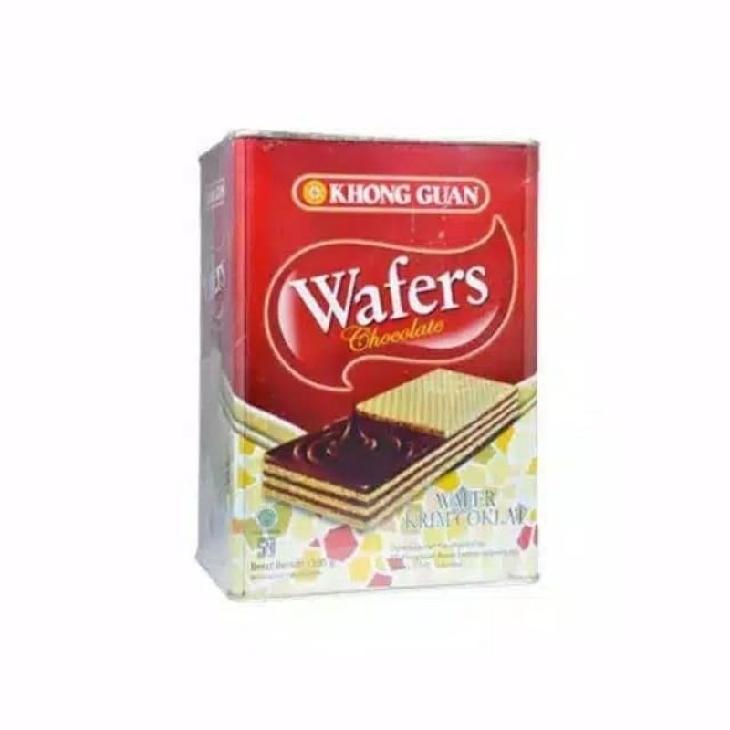 

Khong Guan Wafers Chocolate 1300gr Wafer Coklat Kaleng Khongguan