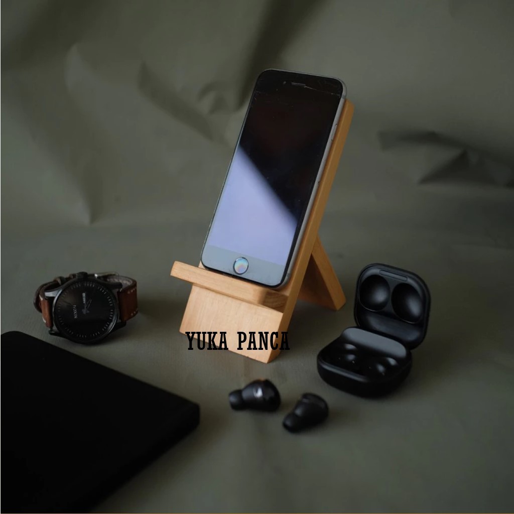 Stand Holder Handphone/Tatakan/Wadah Handphone Dari Kayu Jati