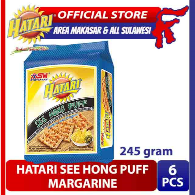 

Hatari GABIN See Hong Puff Margarine 245 Gram ( 6 Pcs ) - Banded