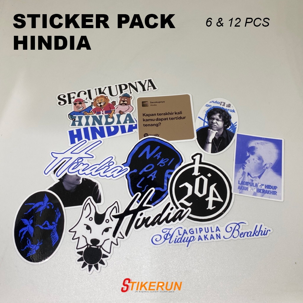 

Stiker Pack Hindia / Baskara Untuk Laptop, Tumbler, Motor dan Mobil Bahan Sticker Vinyl Anti Air