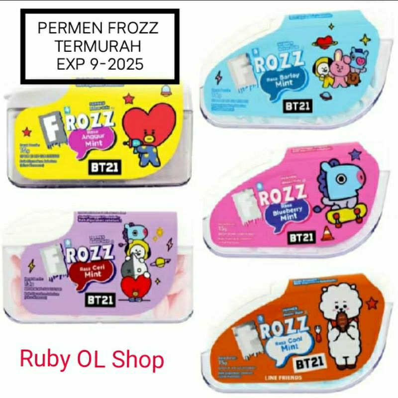 

Permen FROZZ (Termurah) || Permen FROZZ x BT 21 Limited Edition || Permen FROZZ Bebas Gula || Promo FROZZ Termurah