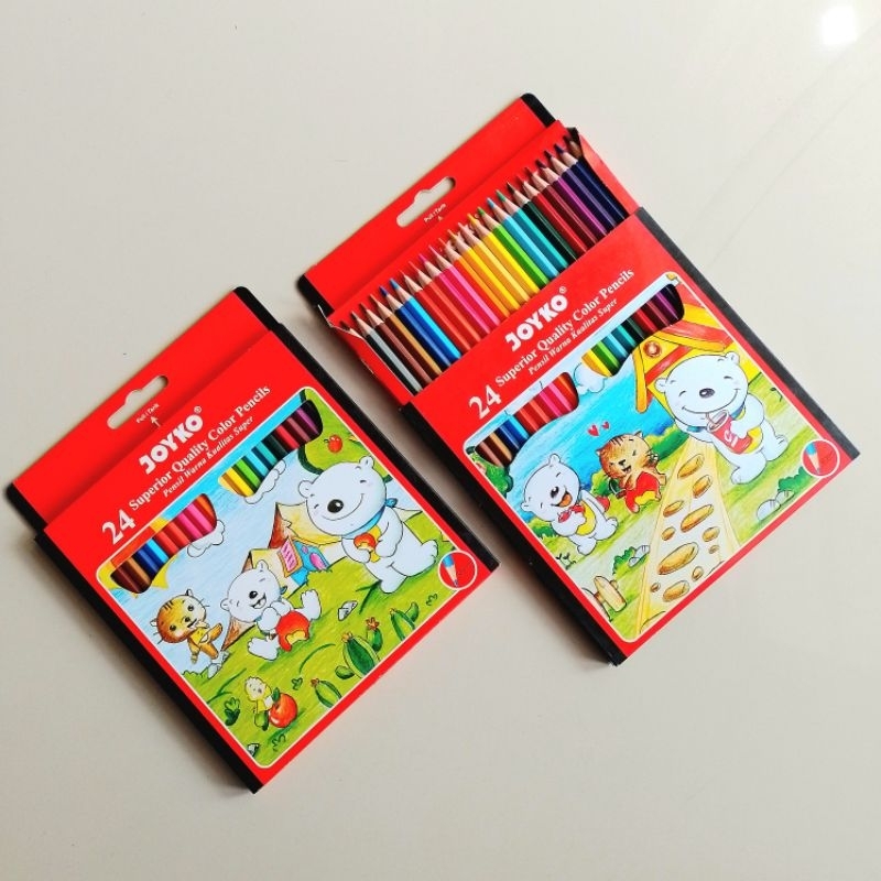 

Pensil Warna Colored Pencils Joyko CP-24PB Panjang ( Set ) [ Original ]