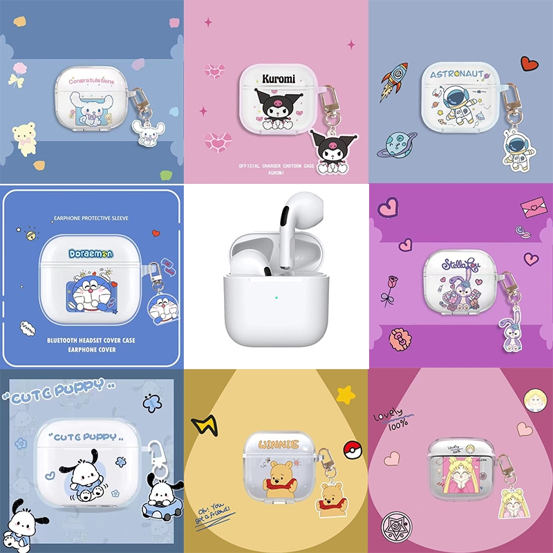[Free Protective Case] Pro 4 TWS Bluetooth Earphone with Mic Stereo Earbuds Wireless Earphone Headse