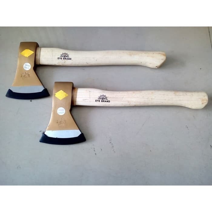 Kampak / Kapak Tajam Kuat Gagang Kayu Pemotong Kayu 600 Eye Brand GMJ