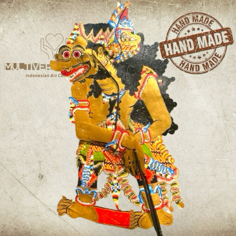 MULTIVERSECRAFTID BUTO PATIH JUMBO -+ 80 cm Wayang Kulit Buto Patih Halus Bahan Kulit Sapi Asli