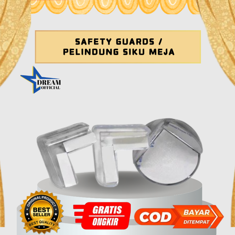 Pengaman Pelindung Siku Sudut Kaca Meja Kotak Safety Guards Pelindung Siku Meja