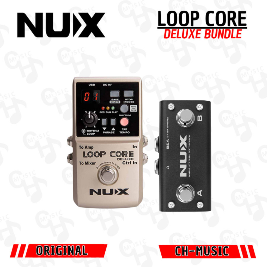 NUX Loop Core Deluxe Bundle Core Series Stompboxes Effect Gitar