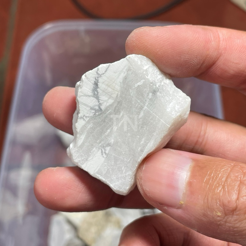 bahan bongkahan batu akik asli natural virus putih unik langka