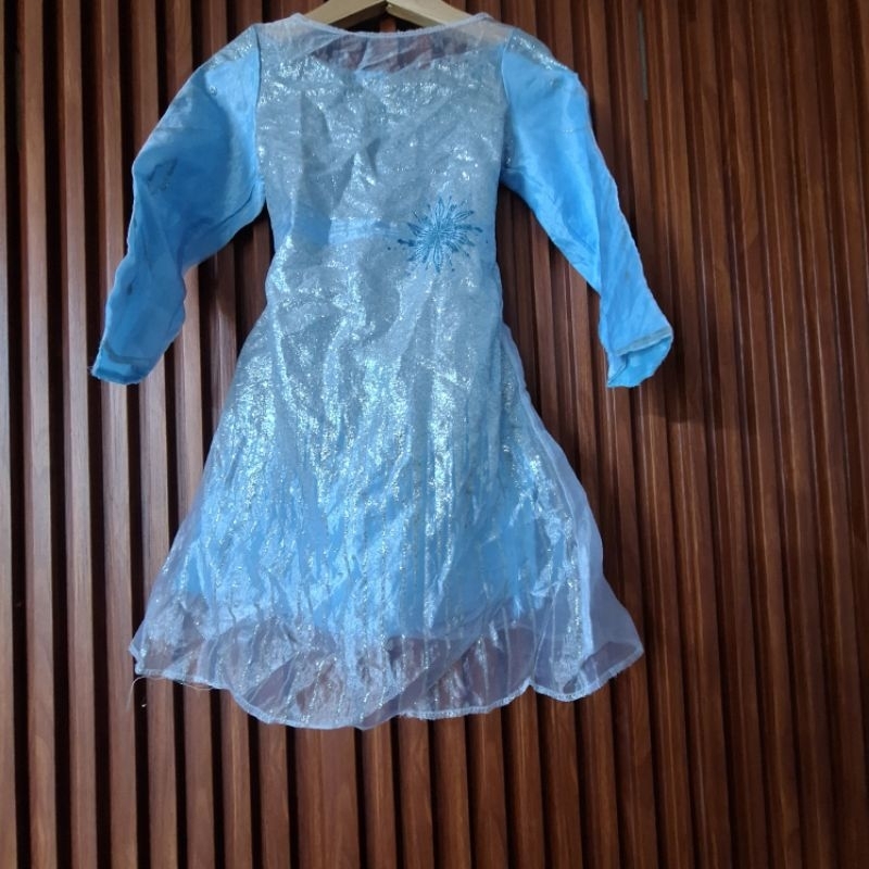 DRESS ELSA FROZEN ANAK MURAH PRELOVED