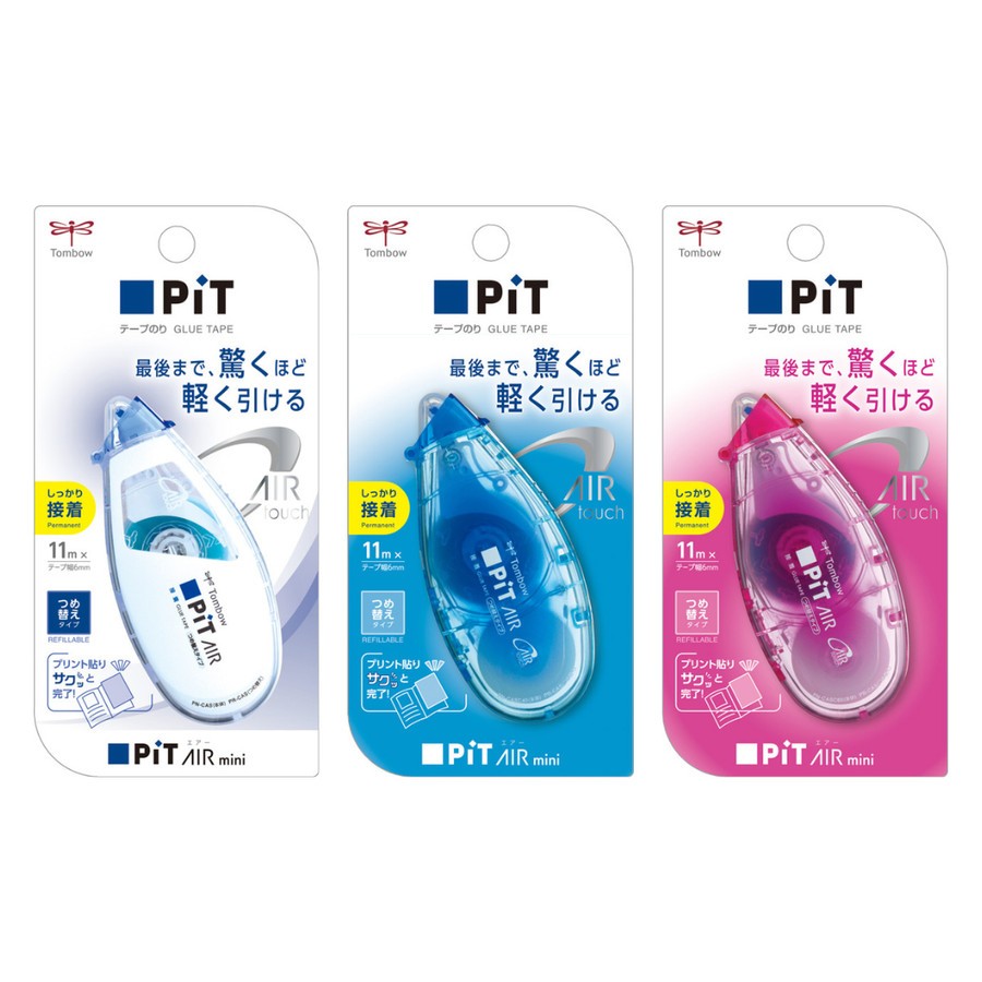 

Tombow Pit Air Mini Glue Tape 11m x 6mm Perekat Kertas Paper Glue Double Sided Adhesive