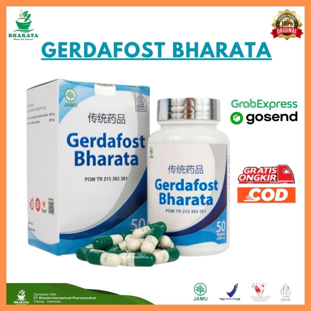 Gerdafost Bharata Obat Gerd Obat Usus Buntu - Gerdafost Bharata Isi 50 Kapsul