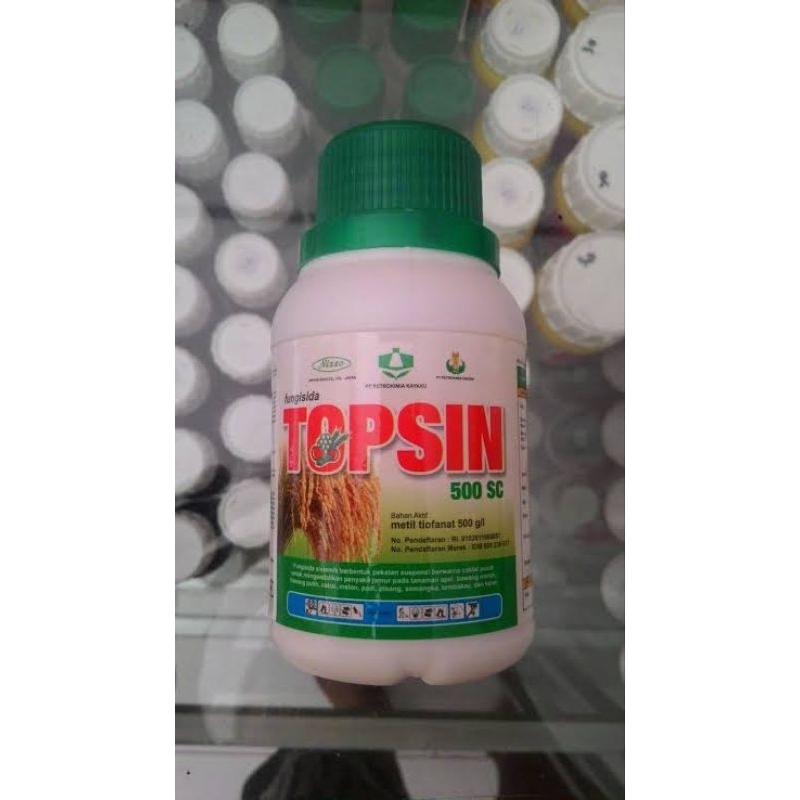 Fungisida Topsin 500 SC 500ml / fungisida bercak daun batang blast padi / fungisida cair / topsin 50