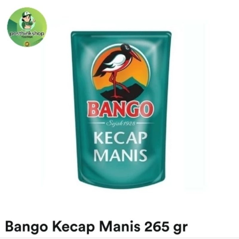 

bango kecap manis kemasan 265ml refill