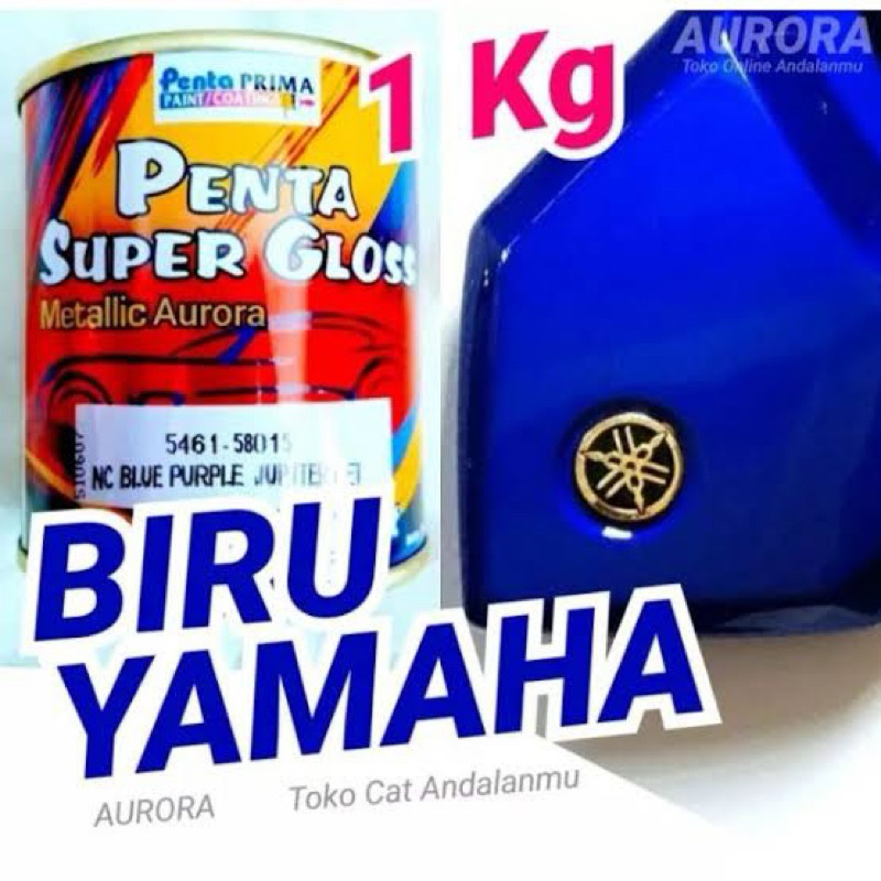 Cat Penta Super Gloss 5461-58015 NC BLUE PURPLE JUPITER MET 1Kg Biru Parpel Yamaha Jupiter Metalik M