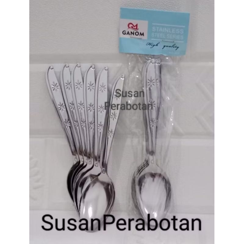 (12 / 6 Pcs )3 Model/Sendok/Garpu Makan Bintang Stainless Tebal High Quality/Sendok Garpu Makan Polo