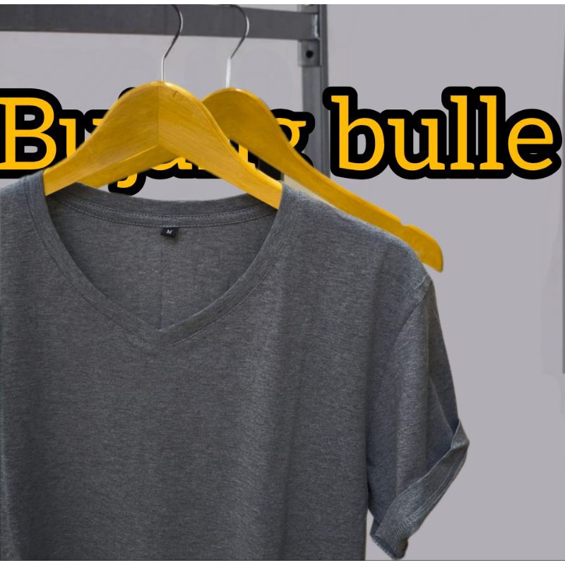 kaos v neck cotton bamboo