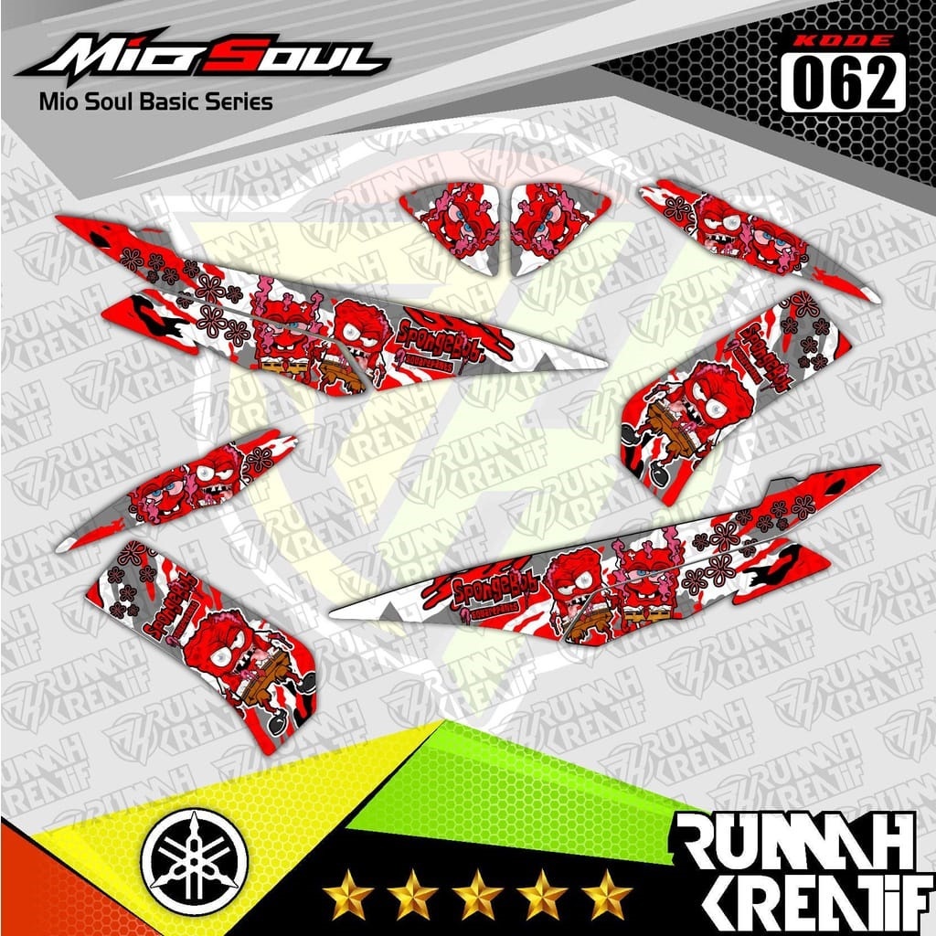Decal Sticker Striping Variasi Mio Soul/Yamaha Mio Soul/Decal Mio Soul/Striping Mio Soul