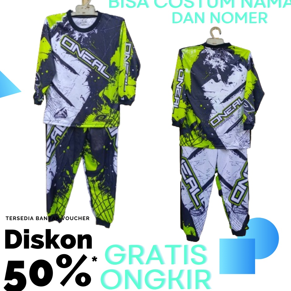 Diskon Bulan Ini  Jersey baju cross baju balap motor baju balap sepeda anak