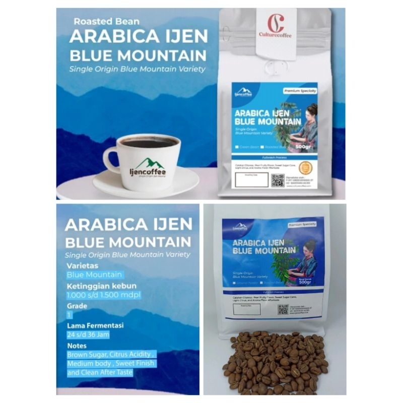 

Arabika Ijen Blue Mountain 250gr - Biji Sangrai