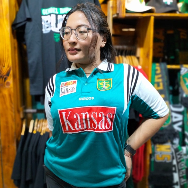 KODE Y29J Jersey Kansas Persebaya Juara 9697 Hijau Tosca
