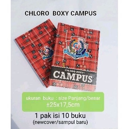 

KODE V53B Buku Tulis CloroBoxy isi 1 bukupak Made in Indonesia