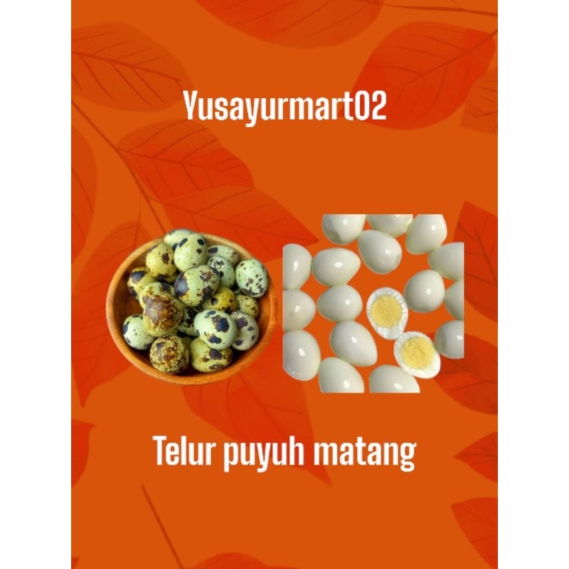 

telur puyuh matang 10 butir