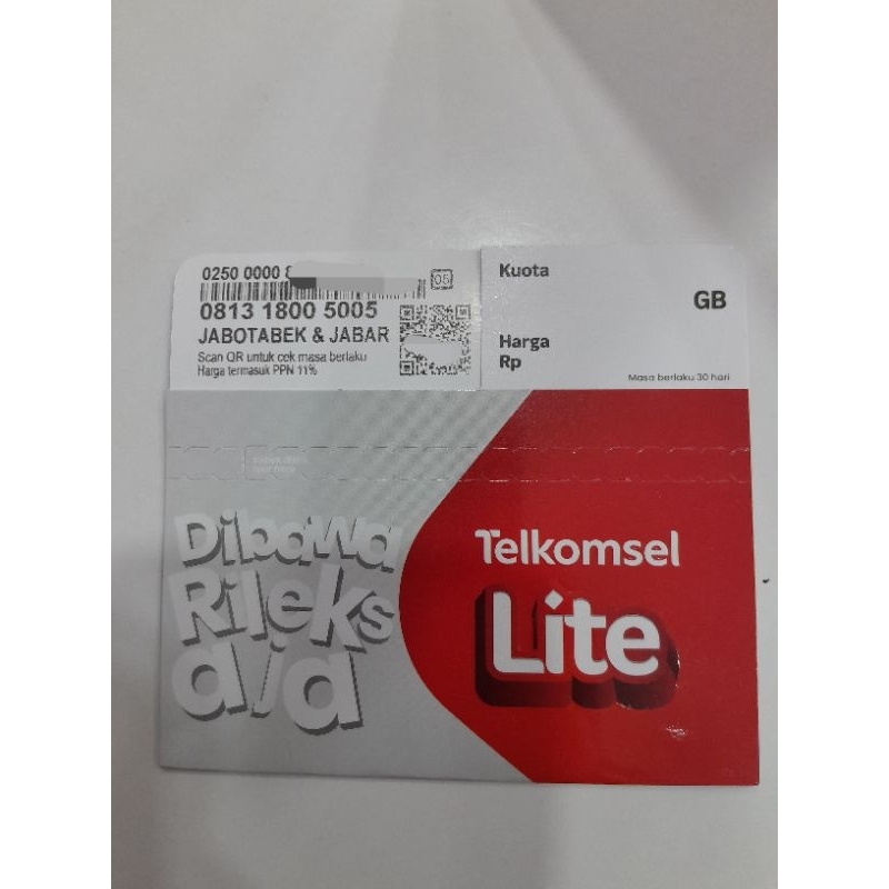 New Kartu Perdana Telkomsel Lite Simpati Kosongan 0k Segel Prabayar 4g LTE NASIONAL