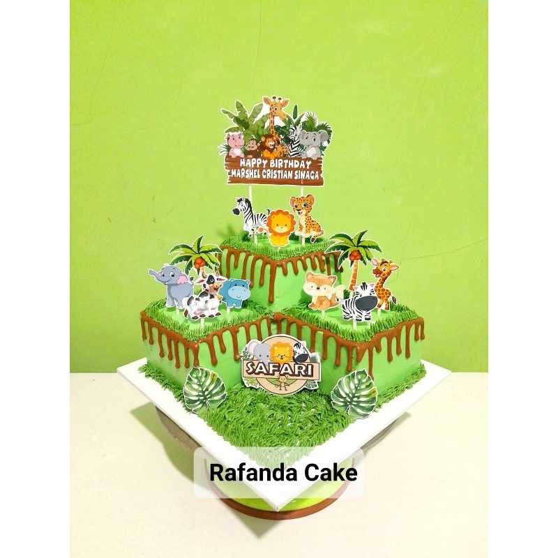 topper kue ultah animal toper ulang tahun binatang hewan