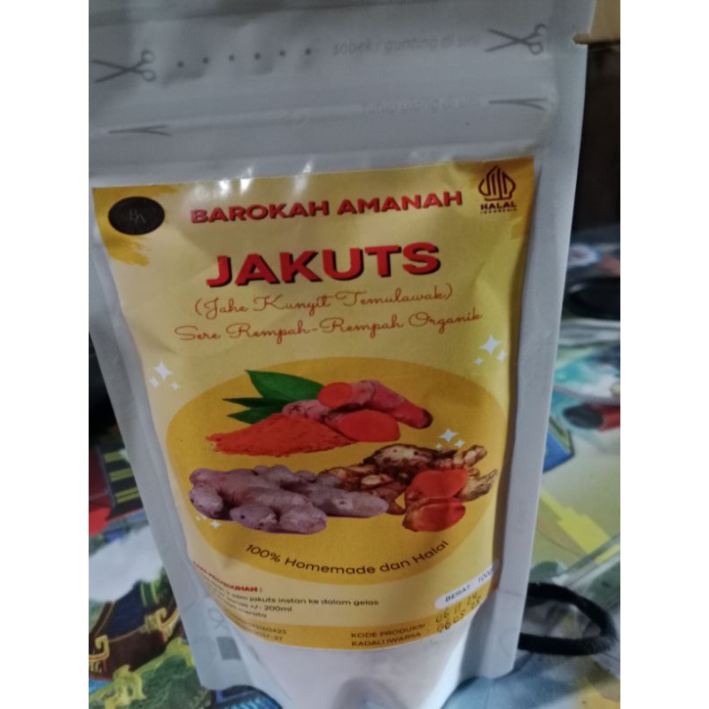 

jakute jahe kunyit temulawak wedang jakute instan kemasan 100gram