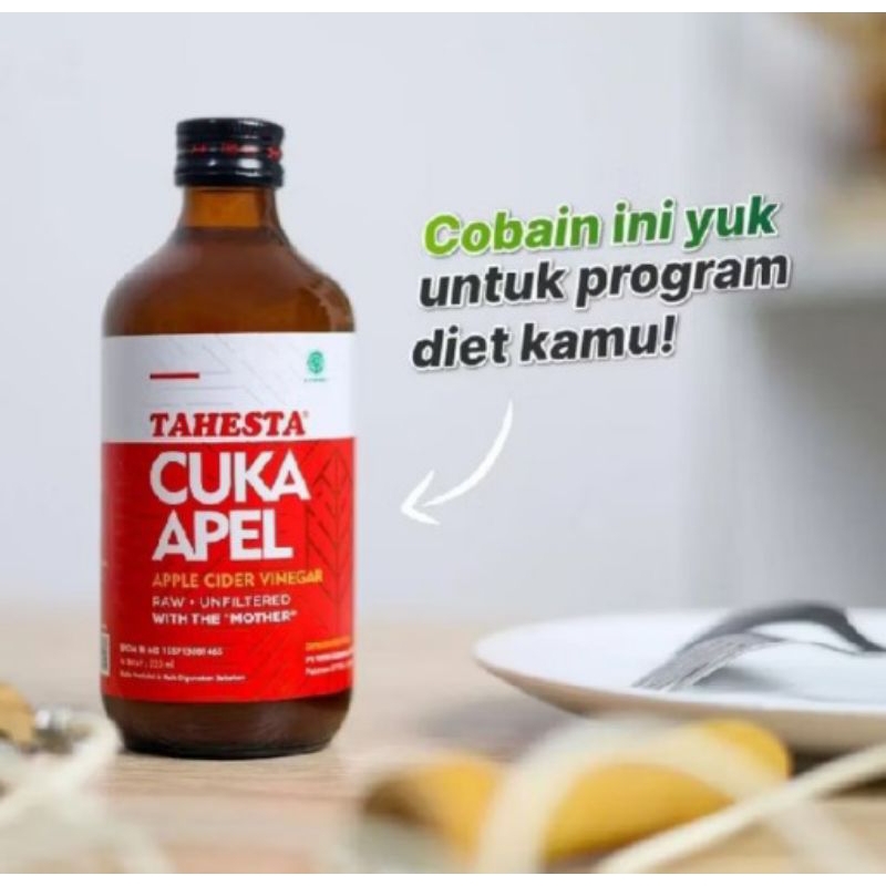 

Cuka Apel Tahesta 320 ml Original | Apple Cider Vinegar