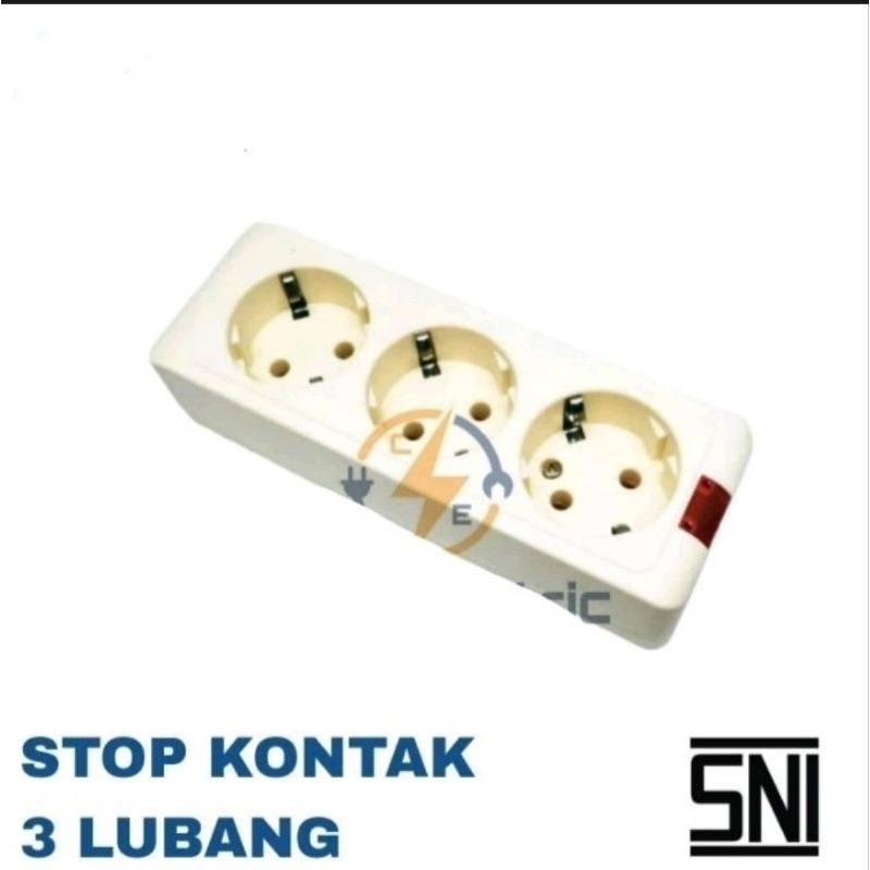 Stop Kontak / Terminal 3 Lubang