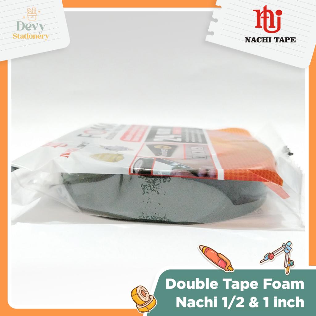 

NACHI Double Tape Foam ukuran 1/2 inch Dobel Tip ukuran 1 inch