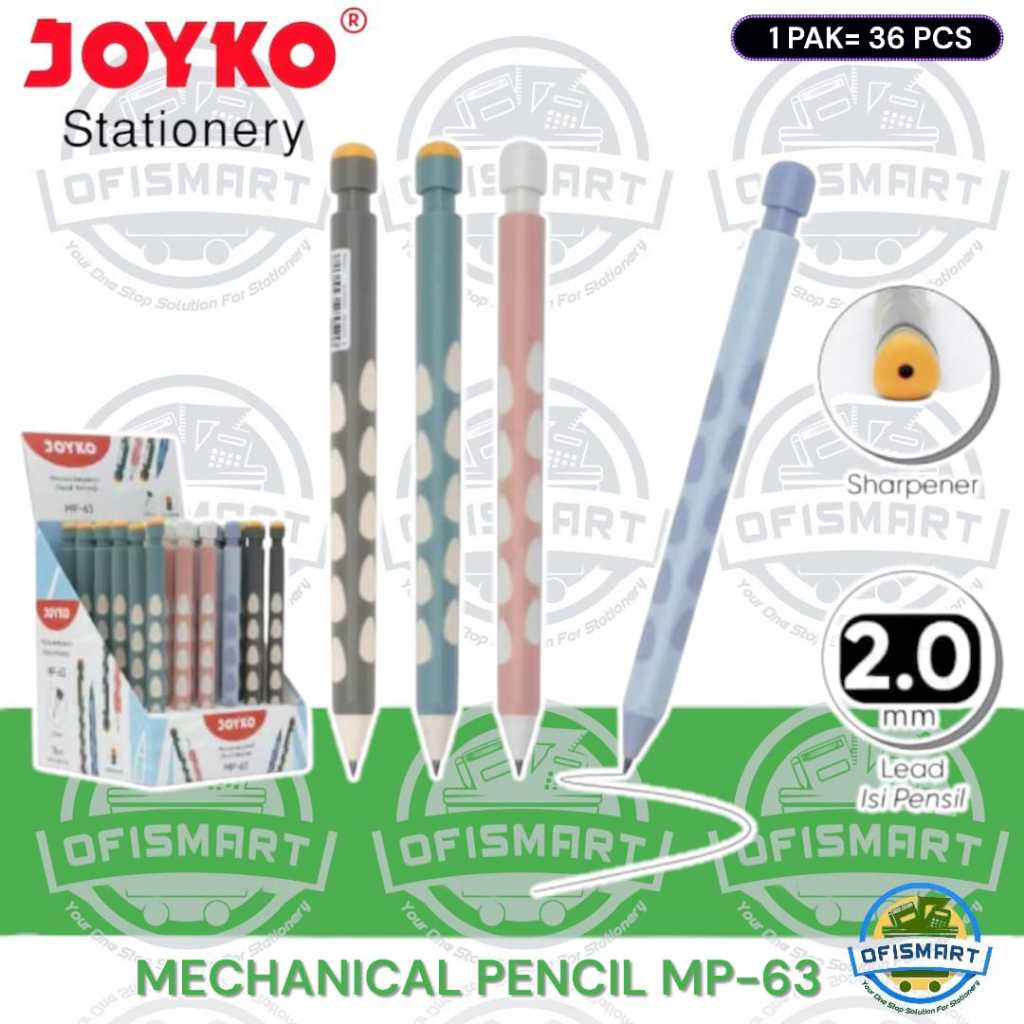

Joyko Mechanical Pencil 2.0mm Pensil Mekanik MP-63