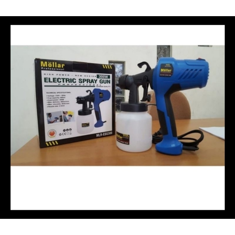 MOLLAR ESG300 SPRAY GUN ELEKTRIK MOLLAR  ALAT SEMPROT CAT LISTRIK