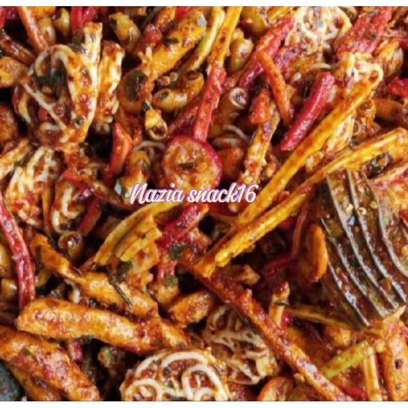 

SEBLAK KERUPUK CAMPUR MIX PEDAS DAUN JERUK KEMASAN 1KG