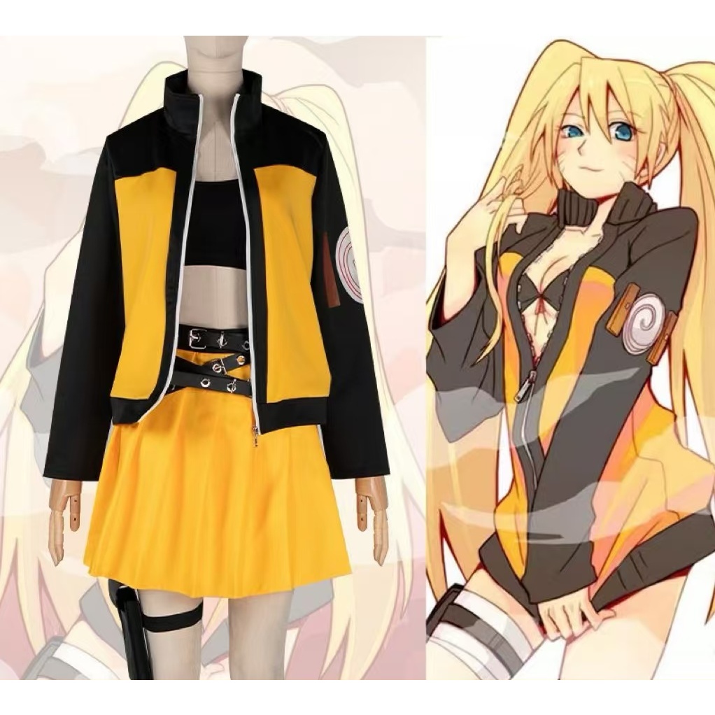 Naruto cosplay cosplay female Naruto anime costume, featuring a whirlwind Naruto women's outfit and 