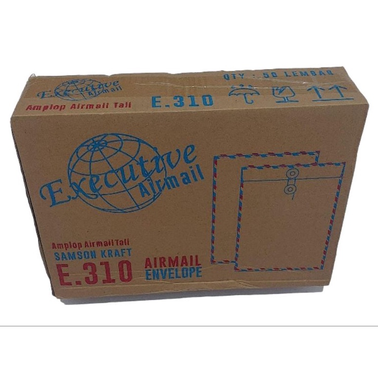 

KODE YHGRV Amplop Coklat Tali Folio Airmail Executive 31 1 box
