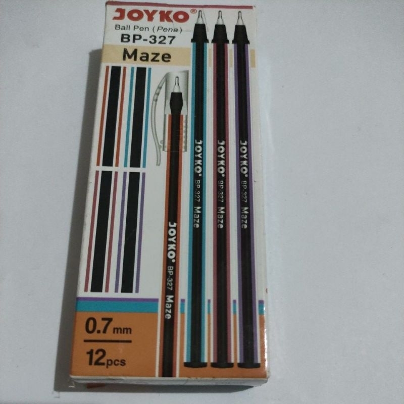 

pulpen Joyko ball pen maze BP327 0.7mm tinta hitam