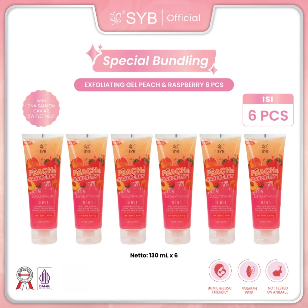 Syb Special Bundling 6pc exfo peachraspbery