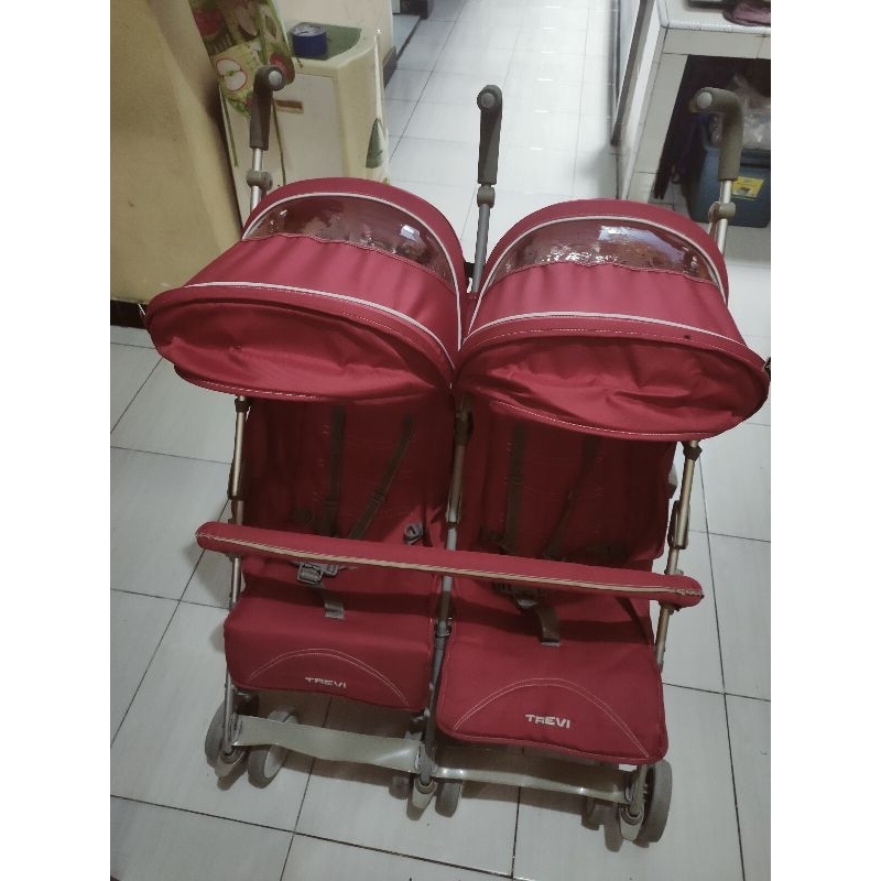 Preloved stroller twin, kereta bayi kembar