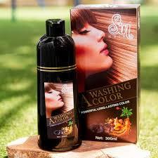 Sin Hair shampoo perawatan warna rambut Anti uban from japan - cokelat 300 ml