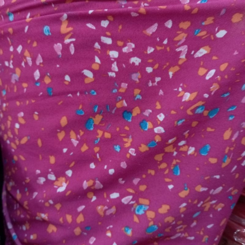 1/2 meter Kain Sifon | Bahan Sifon | Kain Meteran | Sifon Motif | Bahan Import