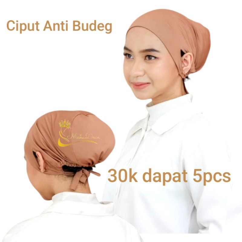 Inner Ciput lubang Telinga 30k dapat 5pcs Daleman hijab nyaman dipakai Ciput