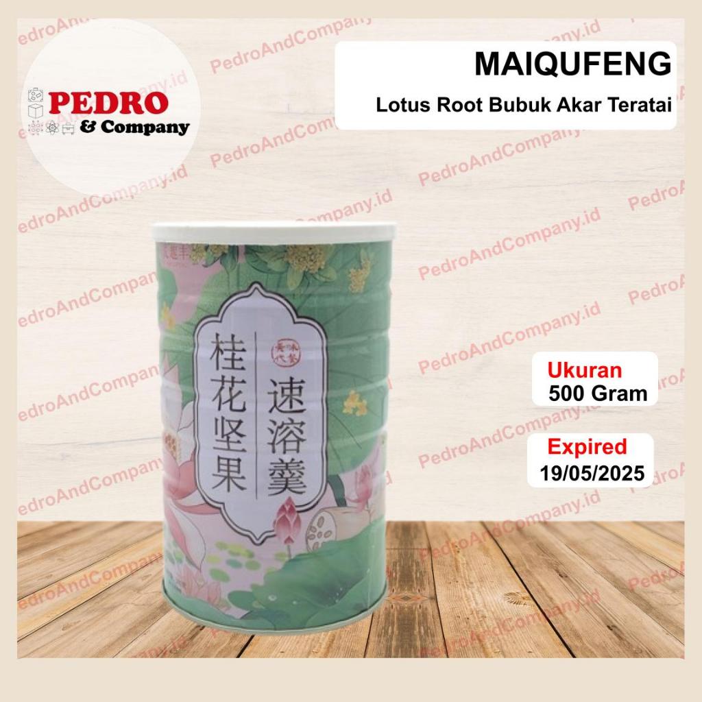

MaiQuFeng Lotus Root bubuk akar teratai 500 gram minuman sehat serbuk Oufen