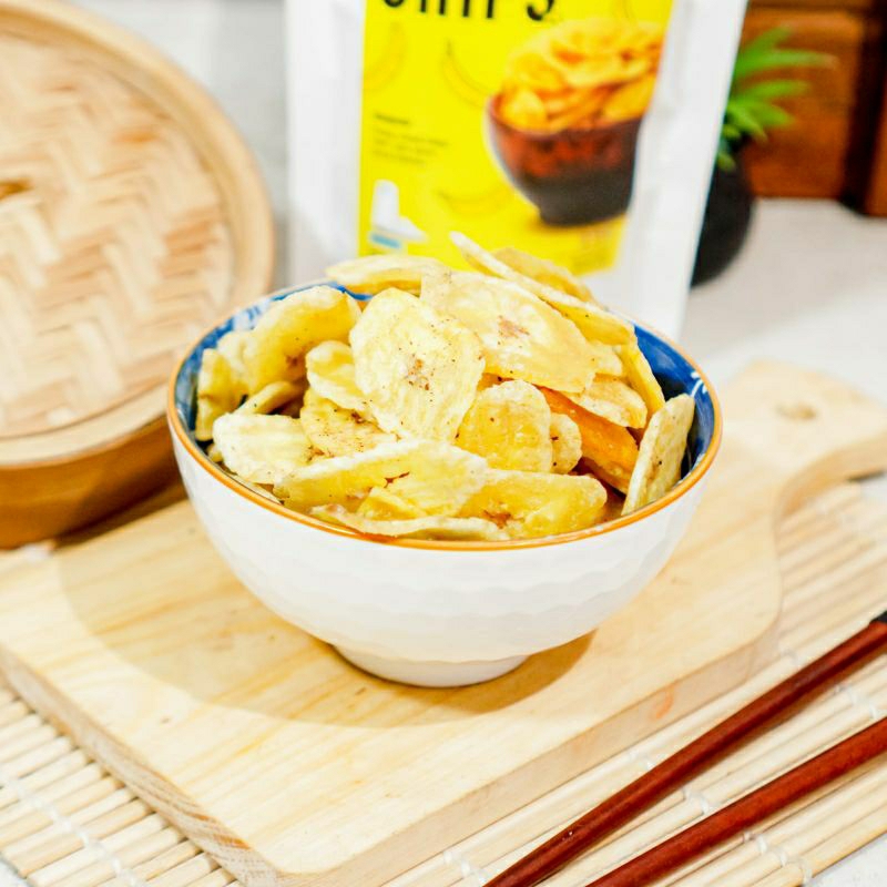 

KIBOT CHIPS Original Gurih & Original Manis - Keripik Pisang Lumer Aneka Rasa Homemade