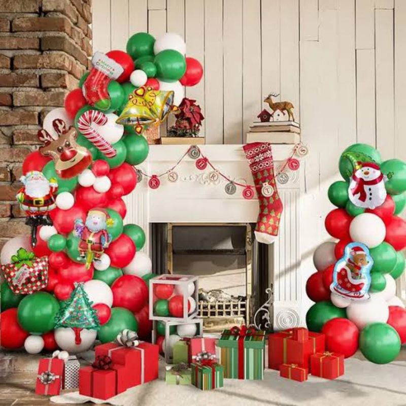 Dekorasi natal dan tahun baru dekorasi natal untuk rumah dekorasi balon natal balon dekorasi christm
