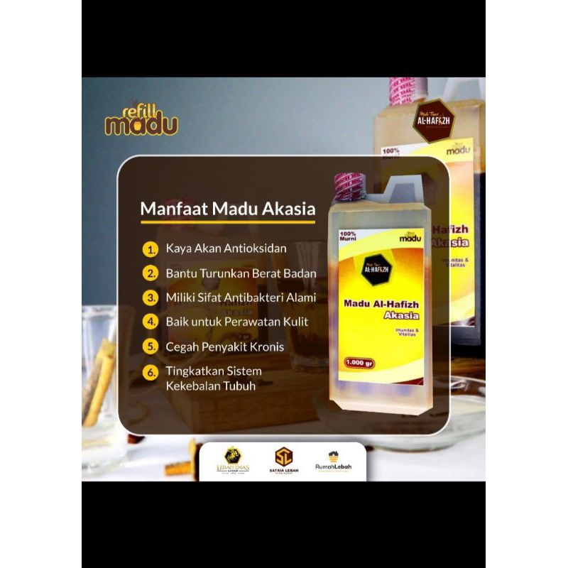 

Madu Akasia Al-Hafiz 250gr, 500gr, dan 1.000gr